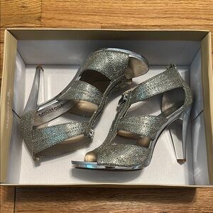 Michael kors silver heels